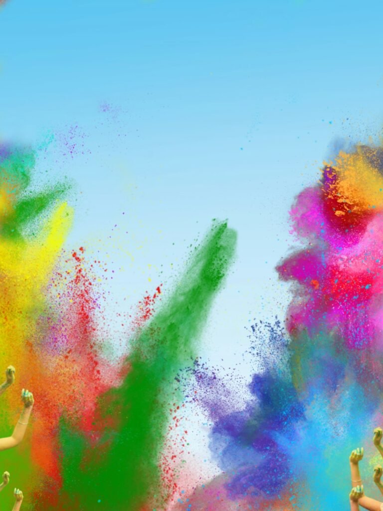 Holi festival color blast from our Color cannon in Dubai, UAE | Special effects for events | Upshot SFX