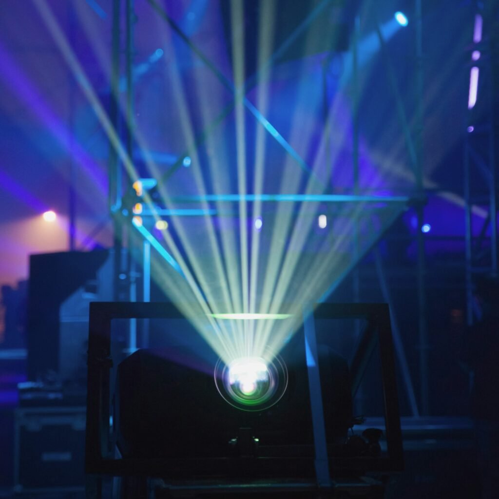 Laser lights illuminating an Event setup by Upshot SFX in Dubai, UAE | Special Effects Solution