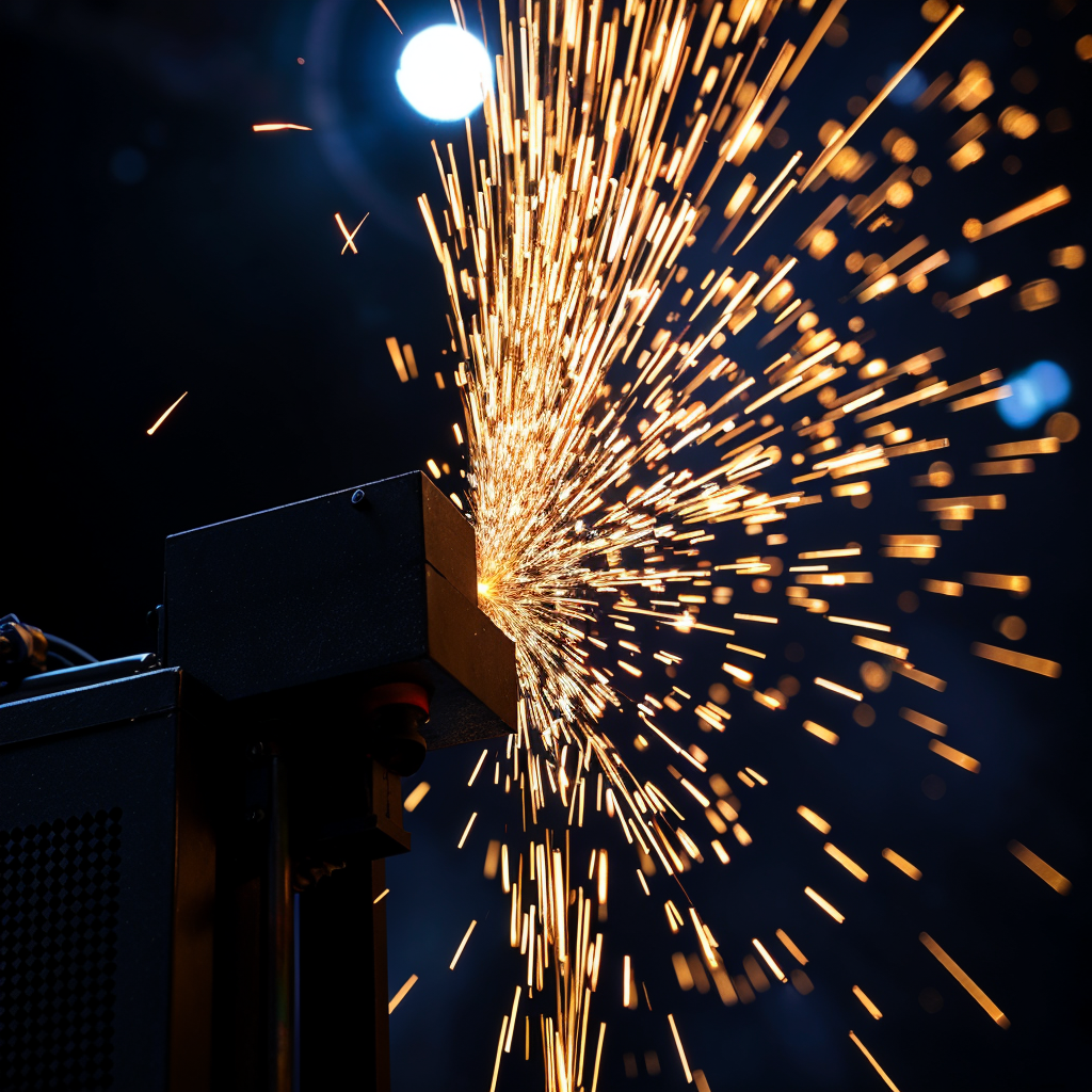 Close-up of cold pyro machine creating sparkling effects at a concert | Cols Spark & Cold Payro Machines Rental in Dubai, UAE by Upshot SFX